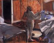 埃德加德加 - Woman at Her Toilette